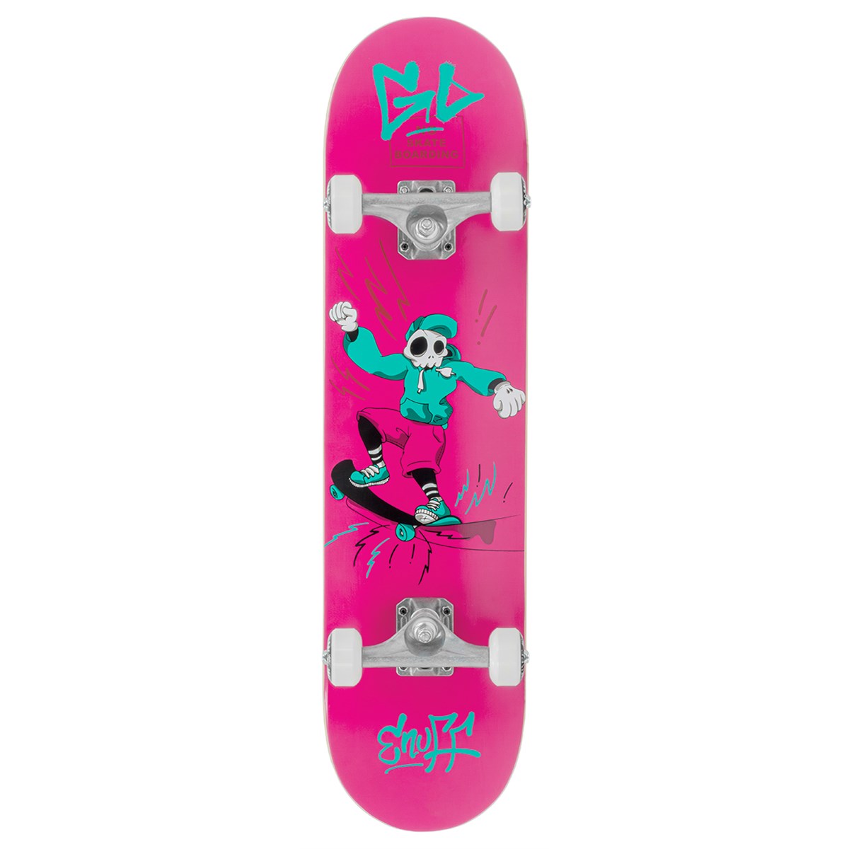 Enuff - Skully Pink 7,75" / 7,25" - skateboard Rozměry: 7.25" palců