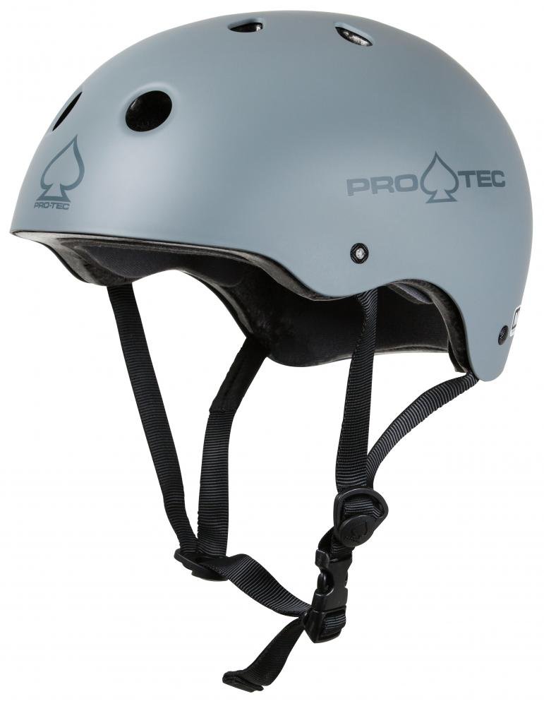 Levně Pro-Tec Pro - Tec - Classic Cert Matte Grey - helma