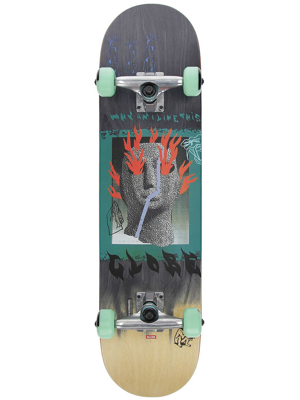 Globe - G1  Firemaker 7,75" - Black/Natural - skateboard