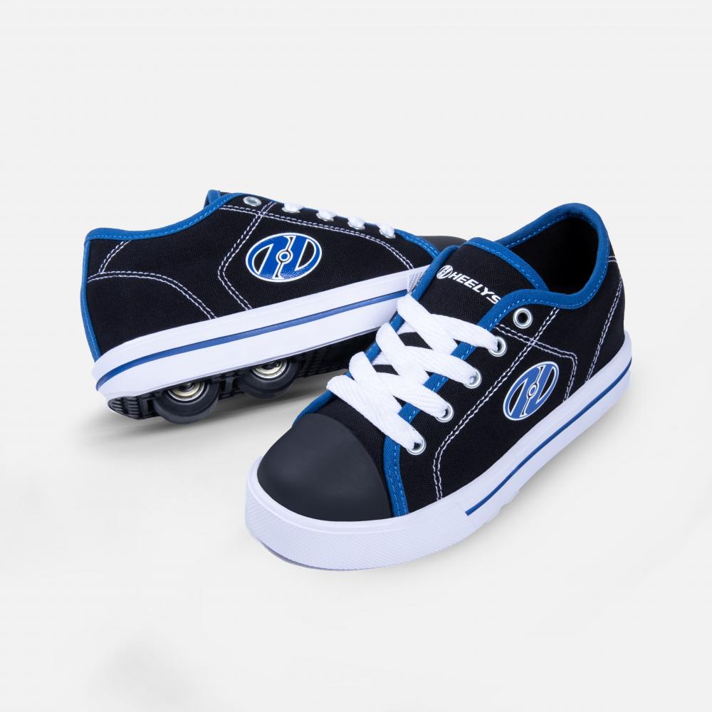 Levně Heelys - Classic X2 Black/White/Blue - koloboty