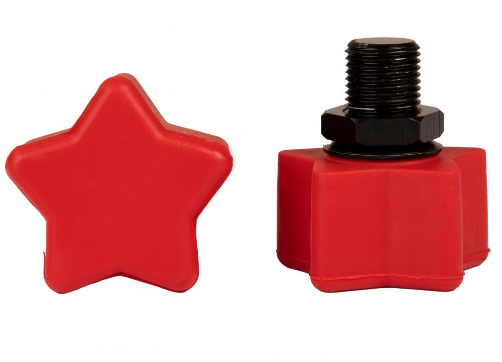 Rookie - Adjustable Toestop Star Red - nastavitelná brzda na trekové brusle