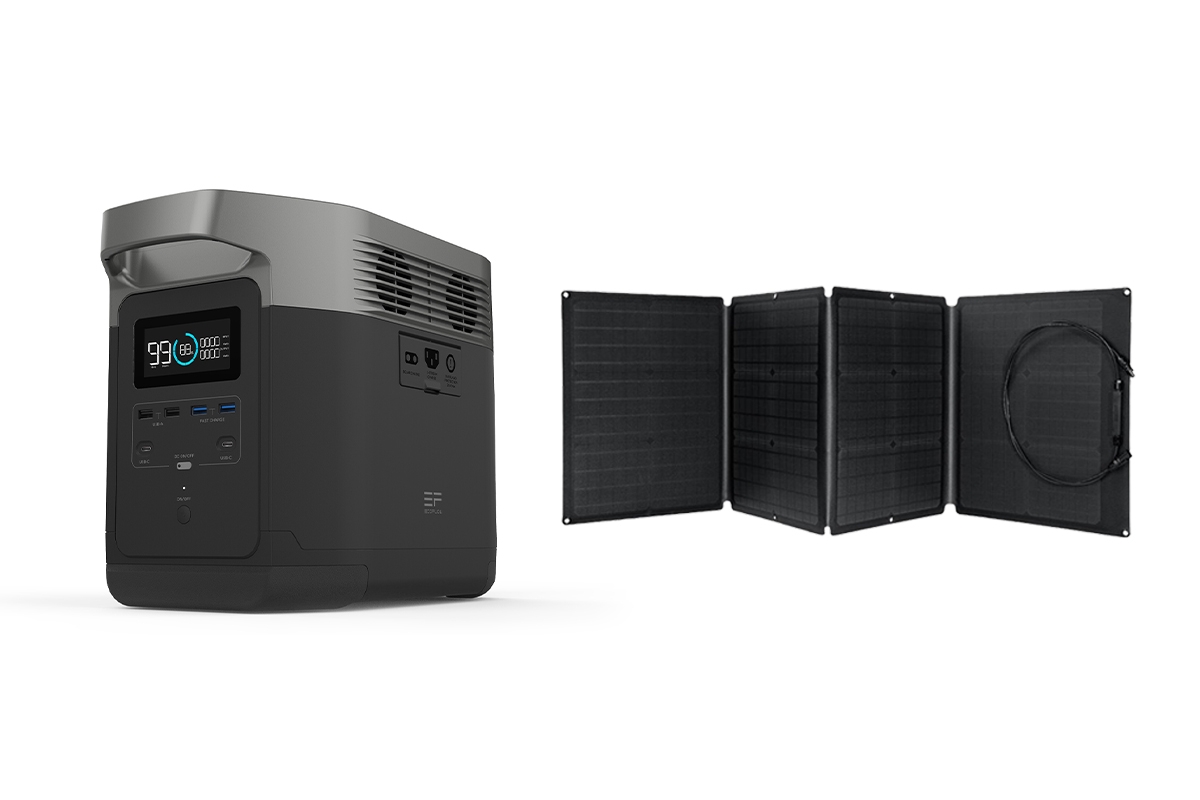 EcoFlow - Delta - bateriová stanice + solární panel 110W