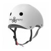 Triple eight the certified sweatsaver helmet white rubber 2