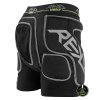 RKD680 REKD Energy Impact Shorts Black Back Angle No Pad