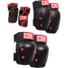 CORE - Skate Pads 3-pack Black - dětská sada chráničů