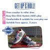 Breezy Rollers -  Jumper White/Grey/Red - boty s kolečkem