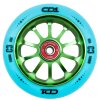 CORE CD1 Spoked Stunt Blue/Lime - kolečko na freestyle koloběžku