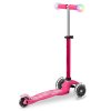 Micro - Mini Deluxe Magic LED Pink - Dětská koloběžka