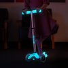 Micro - Mini Deluxe Glow LED Aqua - Dětská koloběžka
