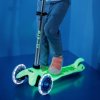Micro - Mini Deluxe Glow LED Lime - Dětská koloběžka