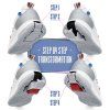 Breezy Rollers - Splash White/Light Blue - boty s kolečkem