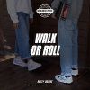 Breezy Rollers - Skater White/Black - boty s kolečkem