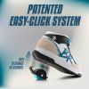 Breezy Rollers - Skater White/Black - boty s kolečkem