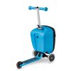 Micro - Luggage Junior Patch & Play Modrý - Kufr a koloběžka v jednom