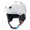 Pro-Tec - Low Pro Snow Santa Cruz - Gloss White - helma na lyže s designem screaming hand