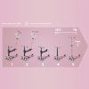 Micro - Mini2grow Deluxe LED 2.0 Dusty rose - Multifunkční koloběžka