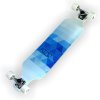 Atom - 39" Drop Deck - Blue Triangles - longboard