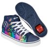 Heelys - Veloz Denim/Rainbow Block Print - koloboty