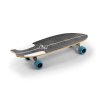 MS1500 Mindless Surf Skate Fish Tail White Grip Angle