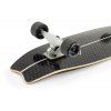 MS1500 Mindless Surf Skate Fish Tail Black Rear Detail Angle