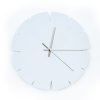 MOONLIGHT white – hliníkové nástenné hodiny so sofistikovaným štýlom 30 cm
