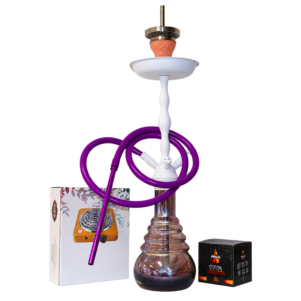 Kompletní set - SKS 610 White Shaft, Purple Shinning