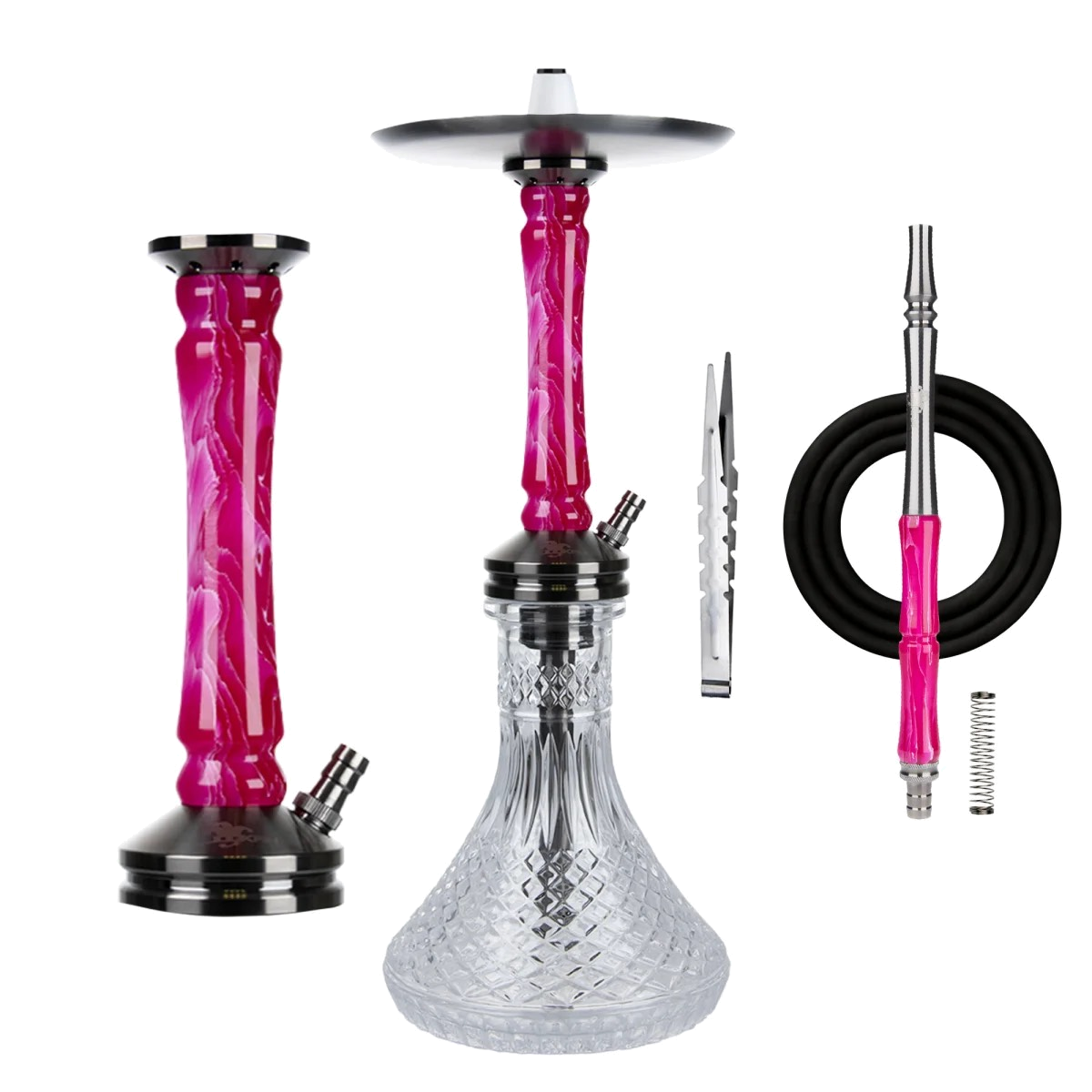 Vodní dýmka - Jookah Straight Flush Steel Pink