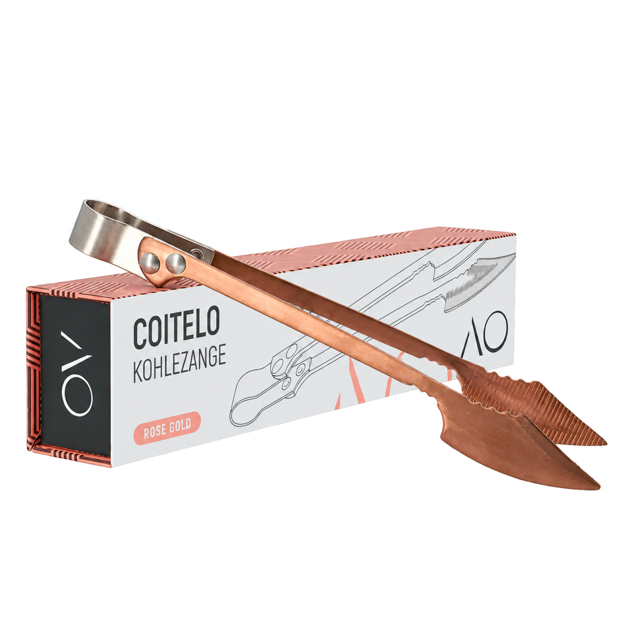 Kleště na uhlíky - AO Coitelo Rose Gold