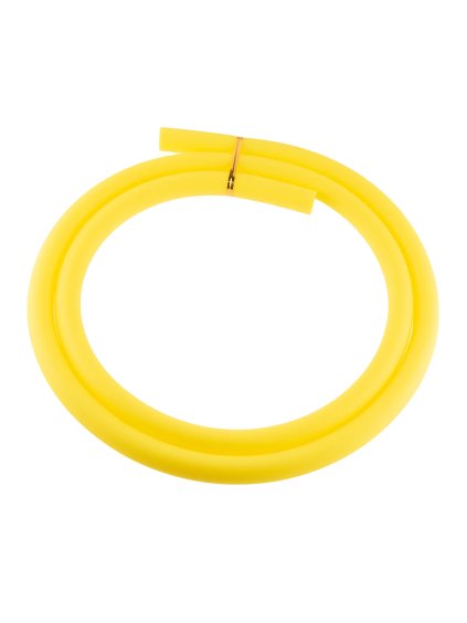 jookah silikonschlauch gelb matt