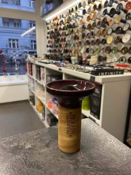 Korunka pro vodní dýmku - Oblako Flow Black on Wine Marble