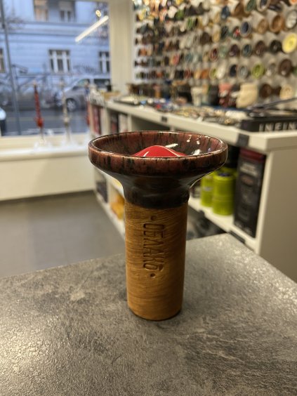 Korunka pro vodní dýmku - Oblako Flow Red on Burgundy