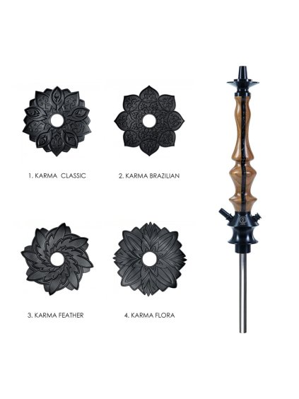 Vodní dýmka - Karma Stripe Black