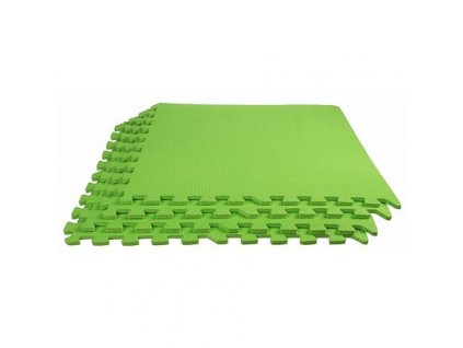 263067 4 colored puzzle fitness podlozka zelena baleni 4 ks