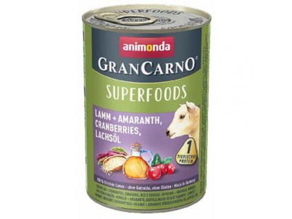 250311 grancarno superfoods jehneci amarant brusinky los olej 400 g pro psy