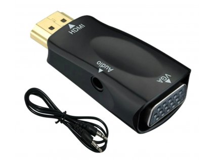 201213 hd31b zlaty adapter hdmi na vga