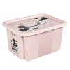 Keeeper Karolina růžová, úložný box s víkem (Objem 15 l)