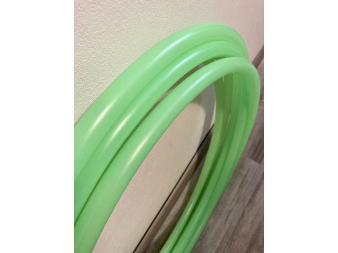 Polypro obruč hulahoop green tea transparentní Hoopeto