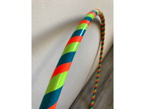 Obruč hula hoop pro začátečníky tyrkysová neonová