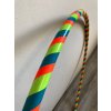 Obruč hula hoop pro začátečníky tyrkysová neonová