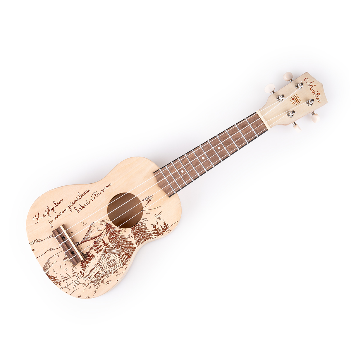 Harley Benton Ukulele DIY s vlastním motivem