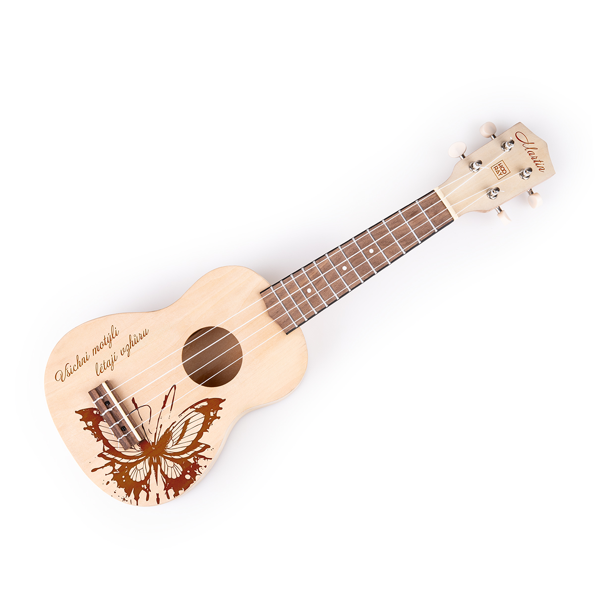 Harley Benton Ukulele DIY s vlastním motivem