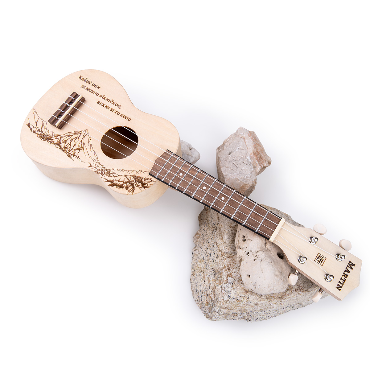 Harley Benton Ukulele DIY s vlastním motivem