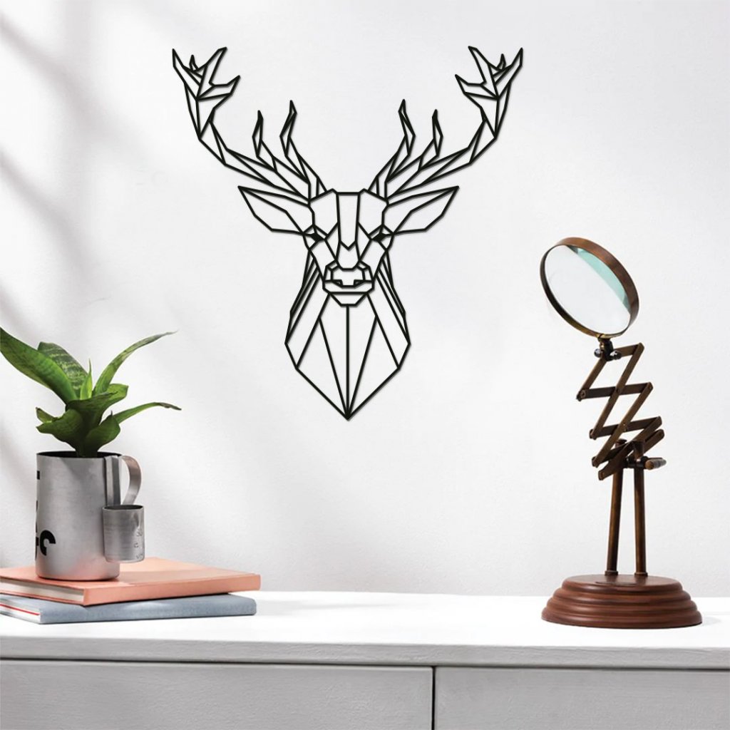 Dřevěná dekorace na zeď - jelen