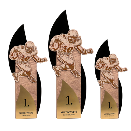 Trofej se sportovní siluetou - Americký fotbal - muž