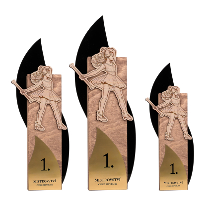 Trofej se sportovní siluetou - Mažoretka
