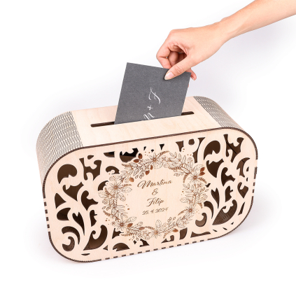 Svatební box na přání s motivem na míru