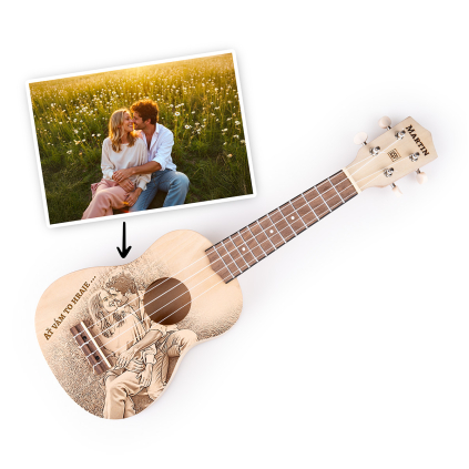 Harley Benton Ukulele DIY s vlastním motivem