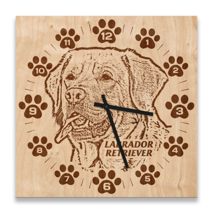 hodiny ctverec labrador 1080x1080