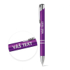 Propiska s kovovou sponou, modrý inkoust - fialová