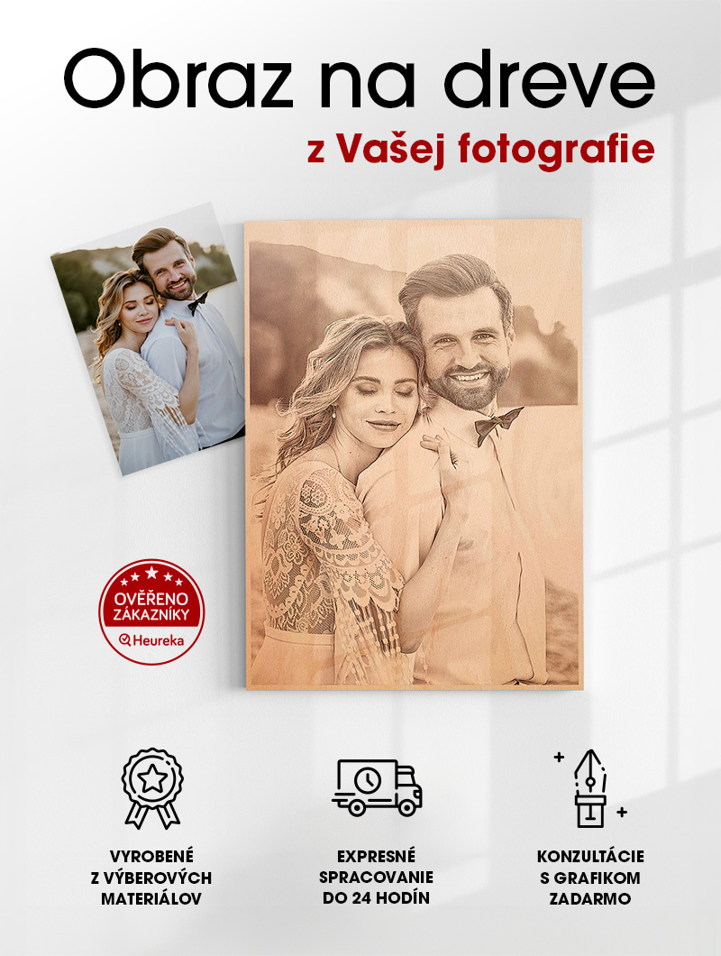 Fotoobraz na dreve z vašej fotografie